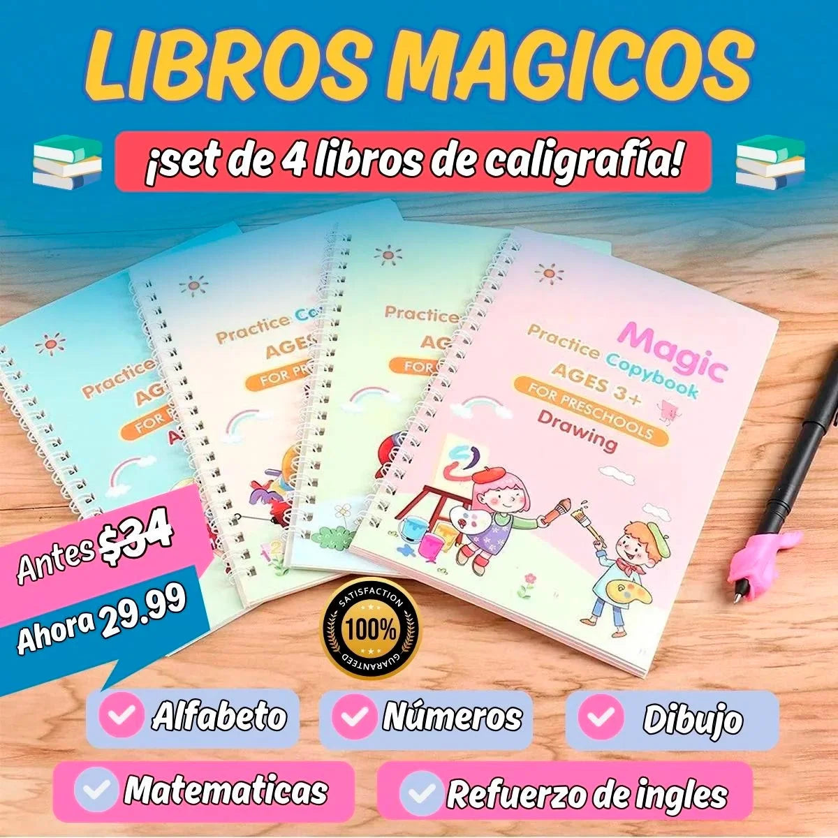 X1 COMBO MONTESSORI (KIT DE CALIGRAFIA + MAQUINA DE TARJETAS)